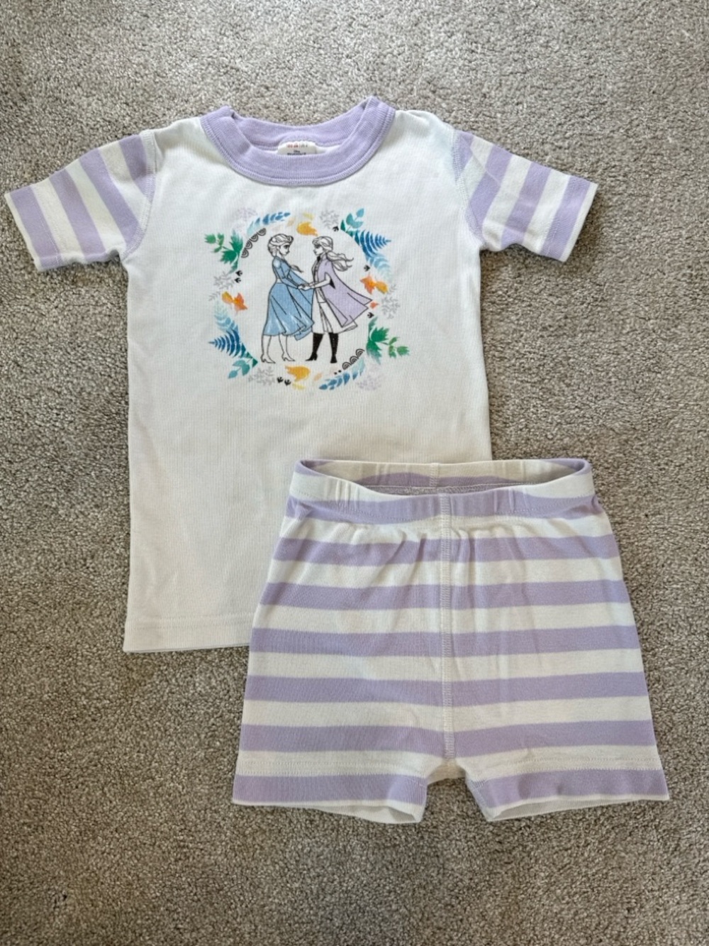 Hanna Andersson Disney Frozen II Pajamas Size 4 100 cm Org Cotton Elsa Anna Set